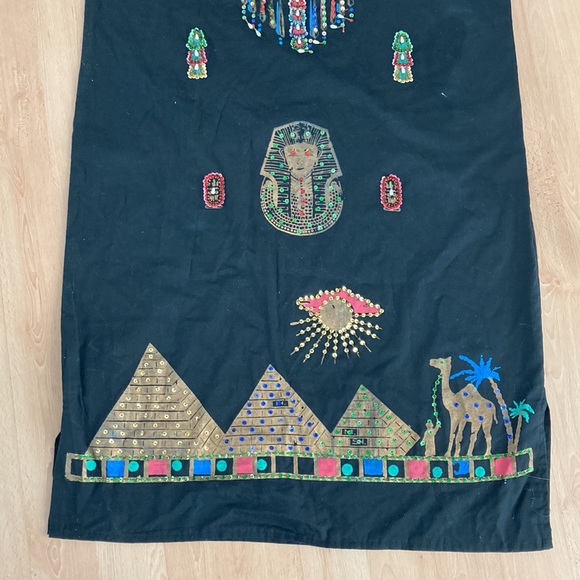 Egyptian print sequin caftan dress - Picture 11 of 13